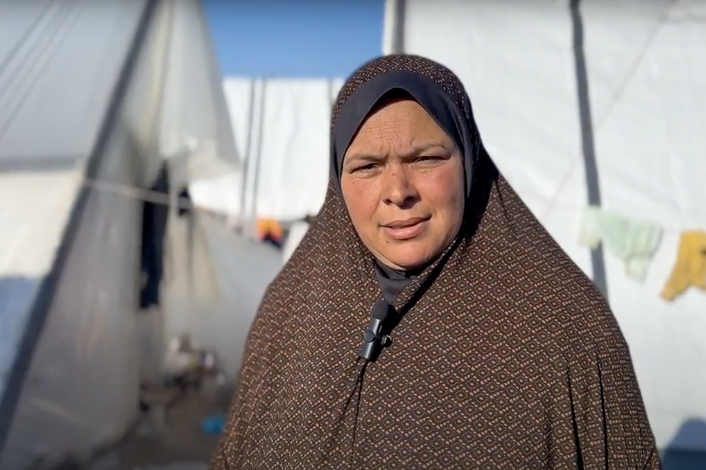 Haifaa Mohammad fears a massacre among refugees and the people of Rafah